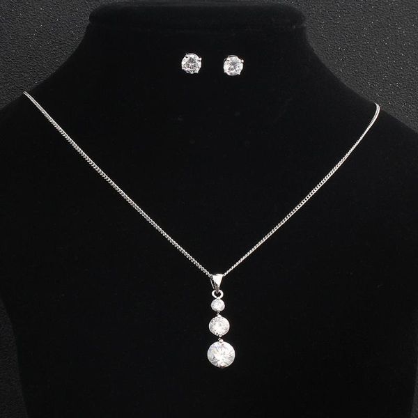 earrings & necklace 2021 fashion long water drop pendant stud for women wedding party jewelry set accessories, Silver
earrings & necklace 2021 fashion long water drop pendant stud for women wedding party jewelry set accessories, Silver