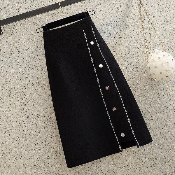 skirts skirt women's a- line autumn and winter knitting high waist woman faldas jupe, Black
skirts skirt women's a- line autumn and winter knitting high waist woman faldas jupe, Black