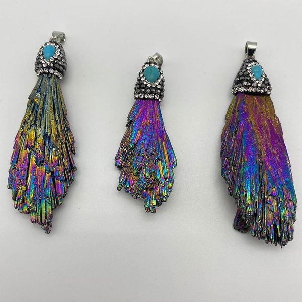 pendant necklaces colorful genuine tourmaline shiny crystal diy peacock design raw stone necklace, Silver
pendant necklaces colorful genuine tourmaline shiny crystal diy peacock design raw stone necklace, Silver
