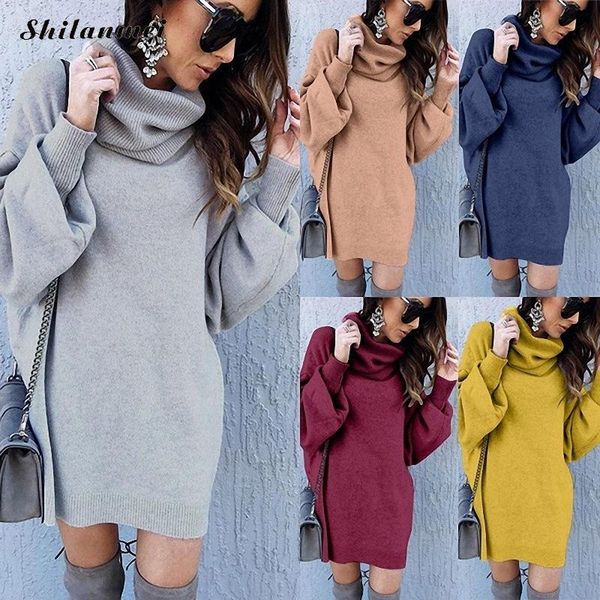 women's sweaters sweater dress winter turtleneck loose long sleeve jumper 2021 solid autumn knitting office elegant, White;black
women's sweaters sweater dress winter turtleneck loose long sleeve jumper 2021 solid autumn knitting office elegant, White;black