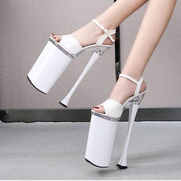 women super high heel 26cm sandals female dwarf catwalk pole dance shoes hate nightclub plus size model, Black
women super high heel 26cm sandals female dwarf catwalk pole dance shoes hate nightclub plus size model, Black