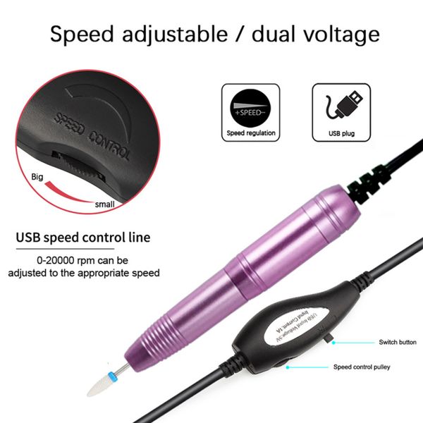 portable electric manicure set efile drill pen nail file machine art tool kit ceramic bits
portable electric manicure set efile drill pen nail file machine art tool kit ceramic bits