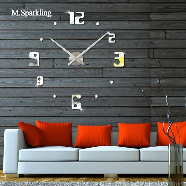 wall clocks m.sparkling clock brief design corridor living room bedroom 3d creative digital diy mirror home decoration
wall clocks m.sparkling clock brief design corridor living room bedroom 3d creative digital diy mirror home decoration
