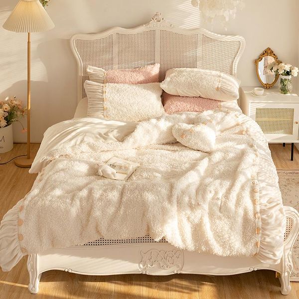 bedding sets lamb wool set luxury winter princess style king size duvet cover bed linen sheet for home bedspread on the
bedding sets lamb wool set luxury winter princess style king size duvet cover bed linen sheet for home bedspread on the