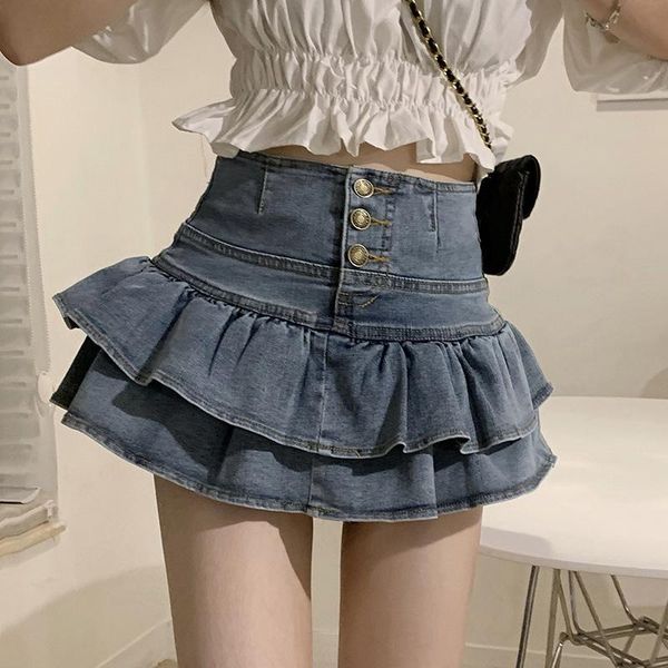 skirts 2021 summer girl double leaf puffy denim high waist thinning short pants skirt suitable for 18 to 35 years old women, Black
skirts 2021 summer girl double leaf puffy denim high waist thinning short pants skirt suitable for 18 to 35 years old women, Black