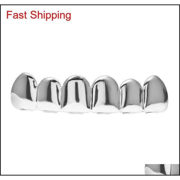 new custom fit gold plated hip hop rock teeth grillz caps & bottom grill set for christmas p qylast beauty888, Silver
new custom fit gold plated hip hop rock teeth grillz caps & bottom grill set for christmas p qylast beauty888, Silver