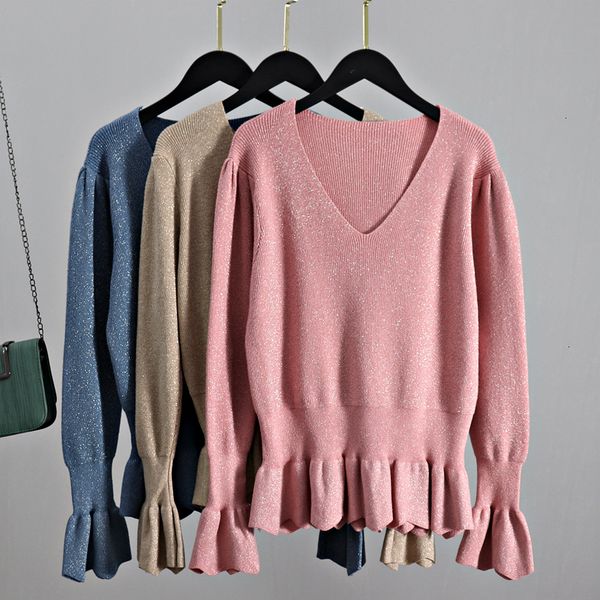 new v 2021 neck women sweater elegant autumn winter pullovers long flare sleeve knitwear soft female jumper pull femme 6hqu, White;black
new v 2021 neck women sweater elegant autumn winter pullovers long flare sleeve knitwear soft female jumper pull femme 6hqu, White;black
