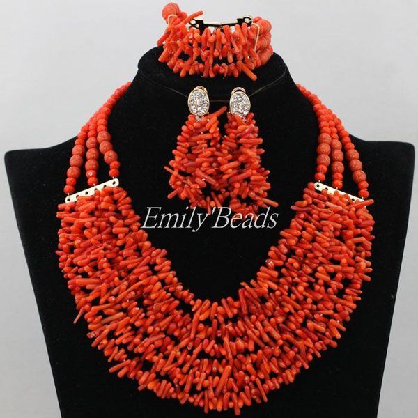 earrings & necklace marvelous african nigerian wedding peach pink red green coral beads jewelry set costume bridal cj529, Silver
earrings & necklace marvelous african nigerian wedding peach pink red green coral beads jewelry set costume bridal cj529, Silver