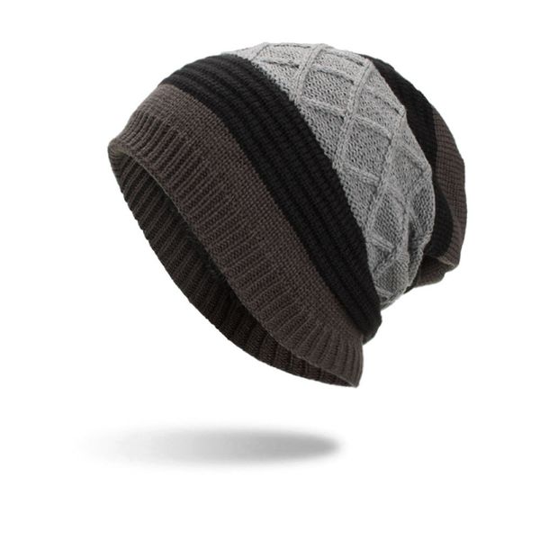 new trendy men casual style winter outdoor thicken beanie skull caps patchwork color campaniform hats, Blue;gray
new trendy men casual style winter outdoor thicken beanie skull caps patchwork color campaniform hats, Blue;gray
