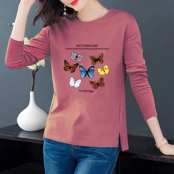 2021 new butterfly cotton long sleeve graphic t plus size women clothing female basic tee shirts wxf4, White
2021 new butterfly cotton long sleeve graphic t plus size women clothing female basic tee shirts wxf4, White