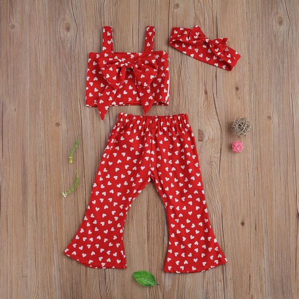 clothing sets 3pcs toddler baby girl summer outfits heart printed bowknot sleeveless vest bell-bottom pants hairband for toddlers girls, White
clothing sets 3pcs toddler baby girl summer outfits heart printed bowknot sleeveless vest bell-bottom pants hairband for toddlers girls, White