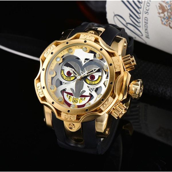 wristwatches undefeated joker mens quartz watch 52mm waterproof luminous invincible invicto reloj de hombre for drop, Slivery;brown
wristwatches undefeated joker mens quartz watch 52mm waterproof luminous invincible invicto reloj de hombre for drop, Slivery;brown
