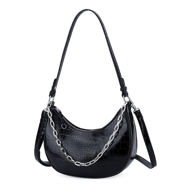 totes 2021 fashion chain crescent bag solid color retro ladies shoulder cross-border personality trendy handbag women's hobo pu
totes 2021 fashion chain crescent bag solid color retro ladies shoulder cross-border personality trendy handbag women's hobo pu