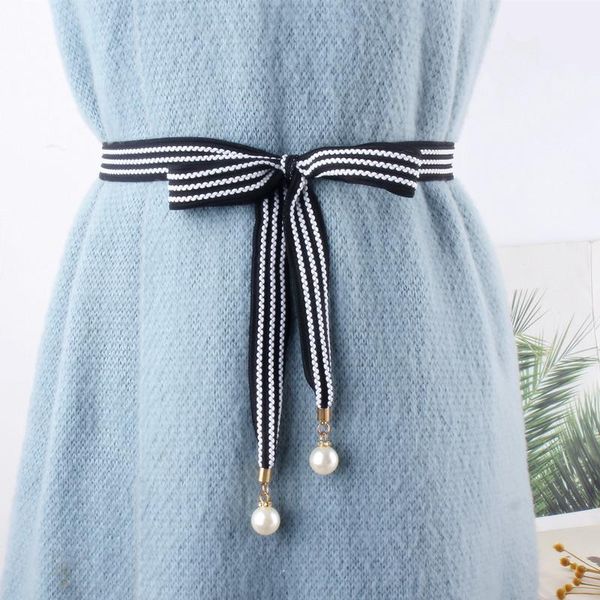 belts sweet pearl thin belt for women dress skirt korean fashion striped knitted waist rope straps chain female, Black;brown
belts sweet pearl thin belt for women dress skirt korean fashion striped knitted waist rope straps chain female, Black;brown