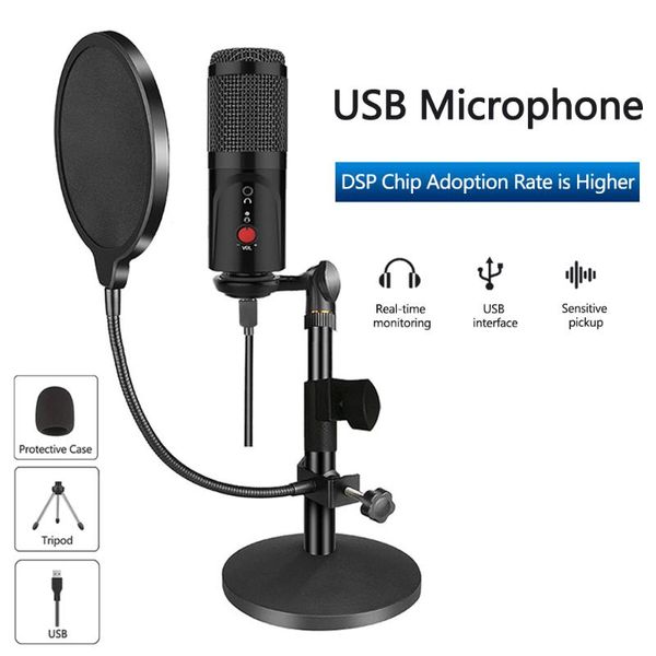 microphones condenser microphone with tripod usb computer studio for pc phone karaoke sound card
microphones condenser microphone with tripod usb computer studio for pc phone karaoke sound card