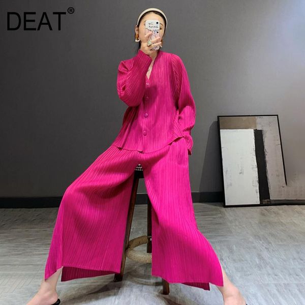 women's two piece pants deat pleated plus size suit woman solid full sleeve button shirts + long wide leg casual style 2021 summer 15ht, White
women's two piece pants deat pleated plus size suit woman solid full sleeve button shirts + long wide leg casual style 2021 summer 15ht, White