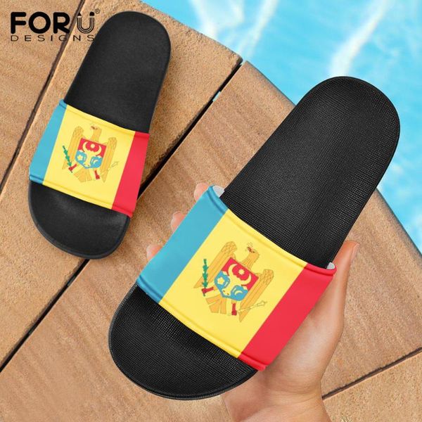 slippers forudesigns women flag of modova pattern casual sandals shoes youth girl flats summer beach flip flop woman home, Black
slippers forudesigns women flag of modova pattern casual sandals shoes youth girl flats summer beach flip flop woman home, Black