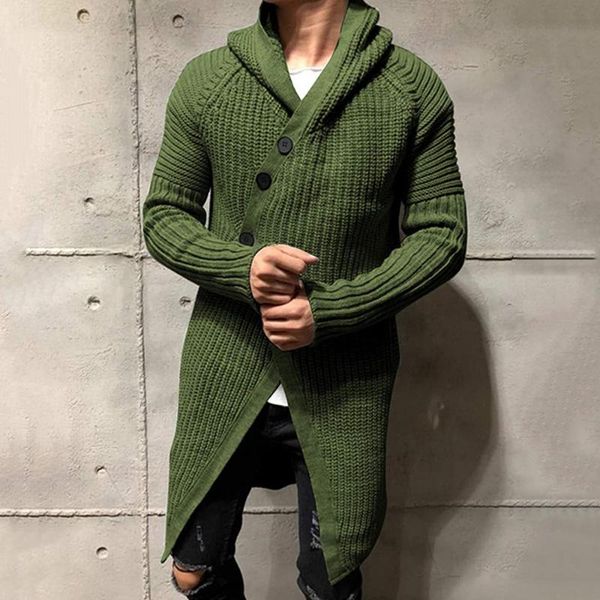 men's sweaters 2021 autumn winter casual sweater cardigan solid color long hooded fashion knit slim sleeve jacket plus size, White;black
men's sweaters 2021 autumn winter casual sweater cardigan solid color long hooded fashion knit slim sleeve jacket plus size, White;black