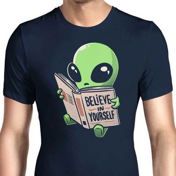 Fashion cartoon cute alien pattern ins wind round neck short-sleeved T-shirt for men and women comfortable and loose leisure, White;black
Fashion cartoon cute alien pattern ins wind round neck short-sleeved T-shirt for men and women comfortable and loose leisure, White;black