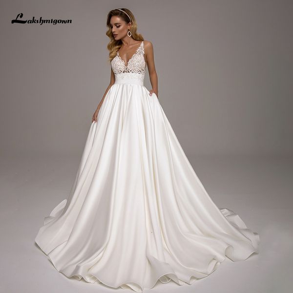 new chic boho wedding es 2021 sleeveless open back robe mariee appliques a line satin bridal gown vestido de novia ooj6, White
new chic boho wedding es 2021 sleeveless open back robe mariee appliques a line satin bridal gown vestido de novia ooj6, White