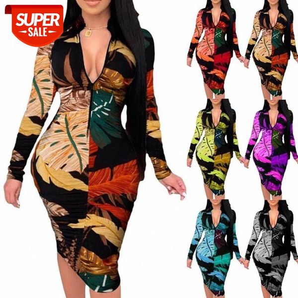 bodycon dress women 2021 spring retro leaf print zipper v neck long sleeve slim dress fashion mid-length dresses femme robe #l99i, White;black
bodycon dress women 2021 spring retro leaf print zipper v neck long sleeve slim dress fashion mid-length dresses femme robe #l99i, White;black