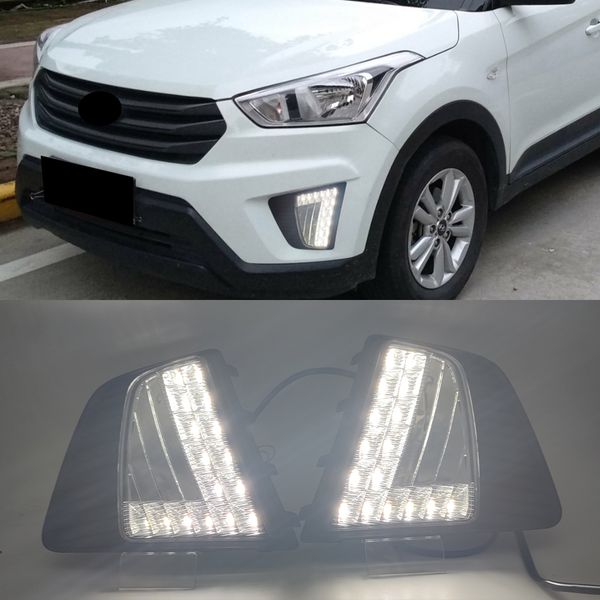 1set auto led drl daytime running lights day lights fog lamp cover turn signal for hyundai ix25 creta 2014 2015 2016
1set auto led drl daytime running lights day lights fog lamp cover turn signal for hyundai ix25 creta 2014 2015 2016