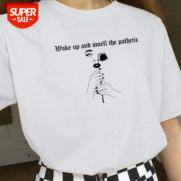 sunfiz YF Rose Flower T Shirt Women Tops Wake Up And Smell The Pathetic T-Shirt Women's Cute Aesthetic Grunge Style Tees #F618, White
sunfiz YF Rose Flower T Shirt Women Tops Wake Up And Smell The Pathetic T-Shirt Women's Cute Aesthetic Grunge Style Tees #F618, White