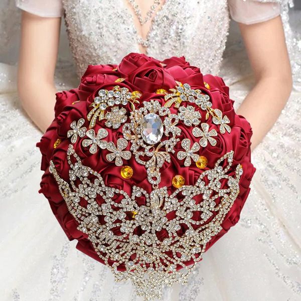 decorative flowers & wreaths bridal wedding bouquet handcrafted luxury gemstone brooch silk flower multi-color selections w300g
decorative flowers & wreaths bridal wedding bouquet handcrafted luxury gemstone brooch silk flower multi-color selections w300g