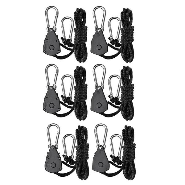 6pcs 1/8 inch heavy-duty adjustable growth light ratchet rope hanger, used for gardening of growing lamps
6pcs 1/8 inch heavy-duty adjustable growth light ratchet rope hanger, used for gardening of growing lamps