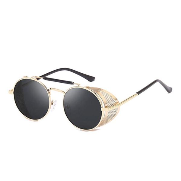 sunglasses retro 2021 steampunk style metal men classic round gothic women punk sun glasses vintage travel shades eyewear uv400, White;black
sunglasses retro 2021 steampunk style metal men classic round gothic women punk sun glasses vintage travel shades eyewear uv400, White;black