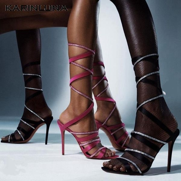 karin women shoes patchwork ultra high heels narrow band lace-up ins female sandals summer, Black
karin women shoes patchwork ultra high heels narrow band lace-up ins female sandals summer, Black