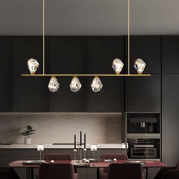 nordic led crystal luxury light 6 golden heads hang suspension for kitchen island room lamp 76b3
nordic led crystal luxury light 6 golden heads hang suspension for kitchen island room lamp 76b3