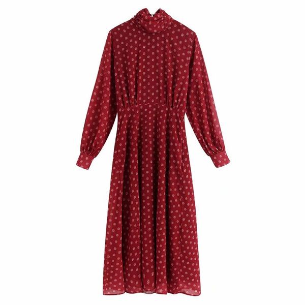 casual dresses md women's early spring 2021 vintage all-around high collar bubble long sleeve waist closing elegant print dress, Black;gray
casual dresses md women's early spring 2021 vintage all-around high collar bubble long sleeve waist closing elegant print dress, Black;gray