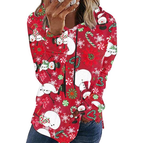 women's blouses & shirts 45# autumn ladies casual long sleeve round neck loose christmas print blouse vintage drawstring, White
women's blouses & shirts 45# autumn ladies casual long sleeve round neck loose christmas print blouse vintage drawstring, White