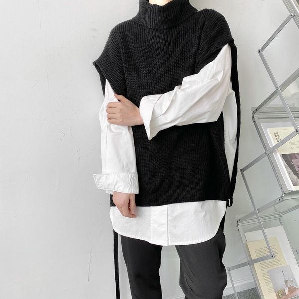 men's vests autumn multi wearing design sleeveless sweater vest fashion kinttwear clothes black white waistcoat 2021
men's vests autumn multi wearing design sleeveless sweater vest fashion kinttwear clothes black white waistcoat 2021