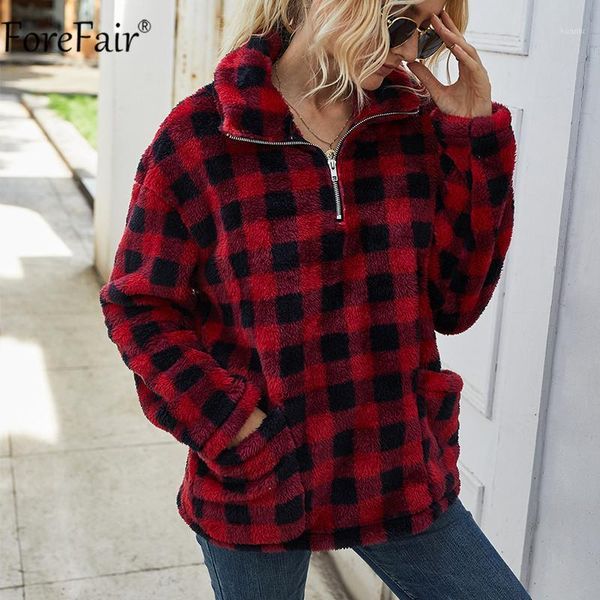 women's jackets forefair turn down collar long sleeve overcoat pocket zipper women faux fur loose coats plaid casual outwear autumn, Black;brown
women's jackets forefair turn down collar long sleeve overcoat pocket zipper women faux fur loose coats plaid casual outwear autumn, Black;brown