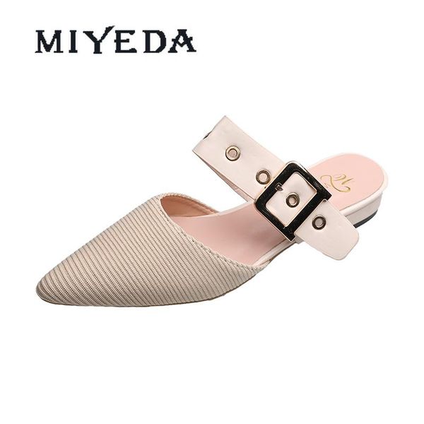 slippers miyeda summer low heels women shoes mules shallow belt decoration apricot handmade breathable casual ladies, Black
slippers miyeda summer low heels women shoes mules shallow belt decoration apricot handmade breathable casual ladies, Black