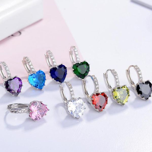 stud boho fashion 925 sterling silver temperament colorful shiny crystal heart earrings for women girls gift 3y618, Golden;silver
stud boho fashion 925 sterling silver temperament colorful shiny crystal heart earrings for women girls gift 3y618, Golden;silver