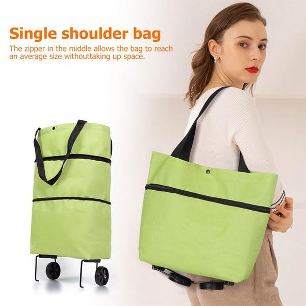storage bags foldable shopping trolley bag with wheels collapsible cart reusable grocery food organizer vegetables dropship
storage bags foldable shopping trolley bag with wheels collapsible cart reusable grocery food organizer vegetables dropship