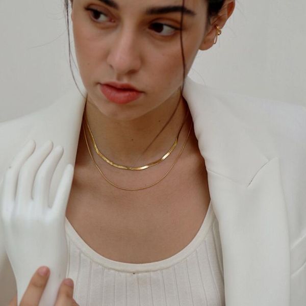 double layers choker necklaces for women collarbone chain snaker collar necklace, Golden;silver
double layers choker necklaces for women collarbone chain snaker collar necklace, Golden;silver