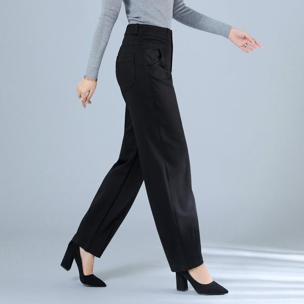women's pants & capris 2021 autumn and winter stretch loose casual harem fashion thick ladies trousers, Black;white
women's pants & capris 2021 autumn and winter stretch loose casual harem fashion thick ladies trousers, Black;white