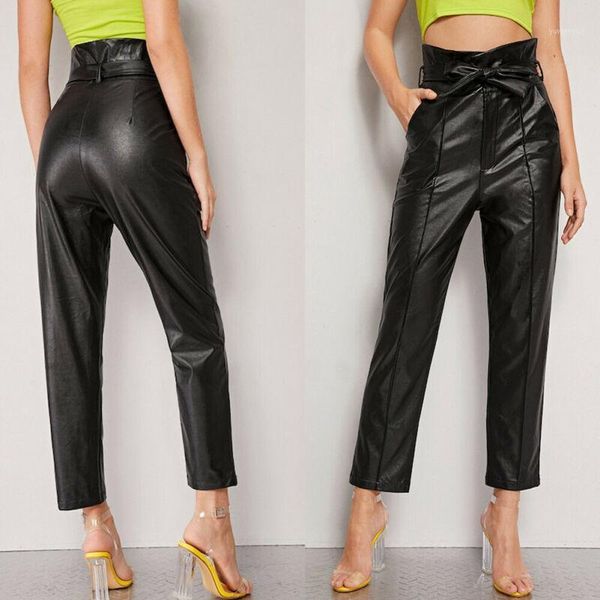 women's pants & capris 2021 black belt high waist thick pencil pant women faux leather pu sashes long trousers casual exclusive design, Black;white
women's pants & capris 2021 black belt high waist thick pencil pant women faux leather pu sashes long trousers casual exclusive design, Black;white