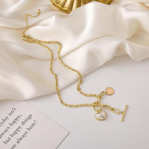 pendant necklaces female korean temperament ot buckle imitation pearl love necklace personality fashion women's jewelry accessories, Silver
pendant necklaces female korean temperament ot buckle imitation pearl love necklace personality fashion women's jewelry accessories, Silver