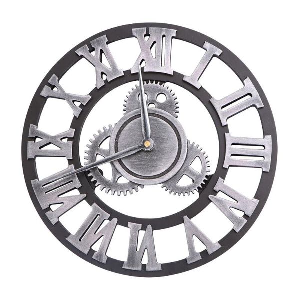 wall clocks industrial gear clock decorative style (30cm silver shipment without battery)
wall clocks industrial gear clock decorative style (30cm silver shipment without battery)