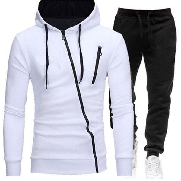 gym clothing winter men's tracksuit 2 pieces set hoodies + pants sports suits for men sweatshirt zipper sets sportswea, White;black
gym clothing winter men's tracksuit 2 pieces set hoodies + pants sports suits for men sweatshirt zipper sets sportswea, White;black