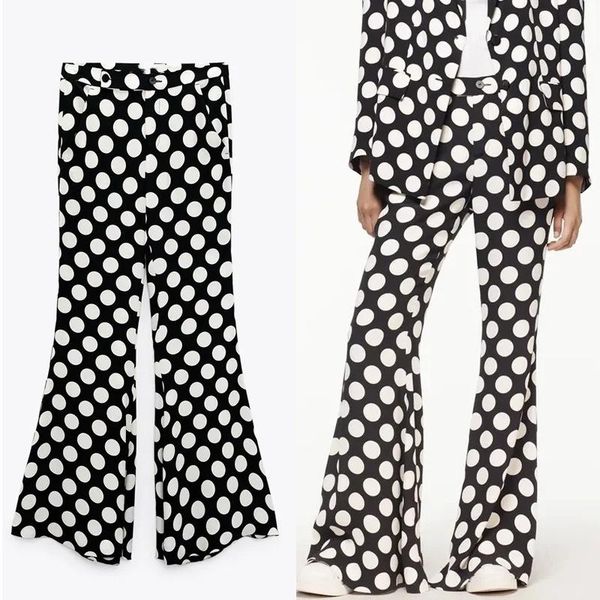 women's pants & capris za women high waist print polka dot flare woman baggy black 2022 streetwear y2k bell bottom pant suits, Black;white
women's pants & capris za women high waist print polka dot flare woman baggy black 2022 streetwear y2k bell bottom pant suits, Black;white