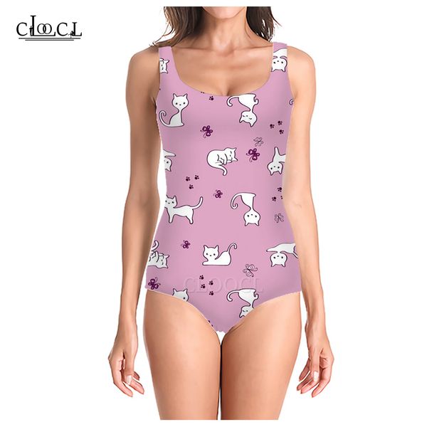 cloocl 2021 summer cute kawaii cat 3d print women middle waist sleeveless swimsuit fashion swimsuits beach one piece swimwear, White;black
cloocl 2021 summer cute kawaii cat 3d print women middle waist sleeveless swimsuit fashion swimsuits beach one piece swimwear, White;black