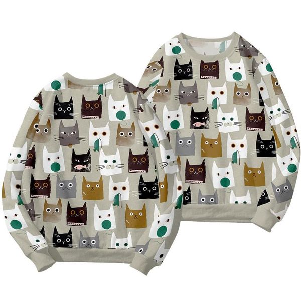 men's hoodies & sweatshirts cute cat printed spring autumn couple women men casual harajuku loose pullovers o-neck oversized 6xl, Black
men's hoodies & sweatshirts cute cat printed spring autumn couple women men casual harajuku loose pullovers o-neck oversized 6xl, Black