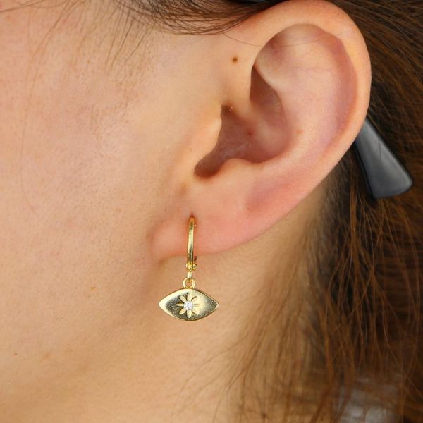 hoop & huggie geometric evil eye shape engraved north star simple fashion women lucky dangle charm earrings jewelry for wedding, Golden;silver 
hoop & huggie geometric evil eye shape engraved north star simple fashion women lucky dangle charm earrings jewelry for wedding, Golden;silver