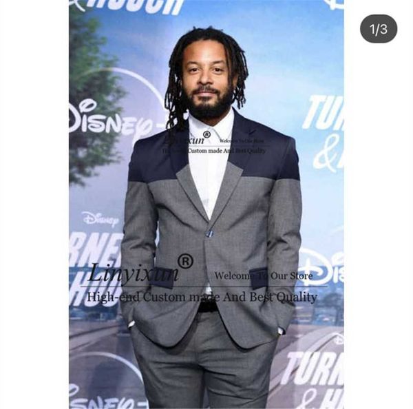 men's suits & blazers grey navy blue patchwork men slim fit wedding prom terno masculino groom tuxedos blazer 2 piece jacket pants cost, White;black
men's suits & blazers grey navy blue patchwork men slim fit wedding prom terno masculino groom tuxedos blazer 2 piece jacket pants cost, White;black